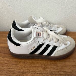 Adidas Kids Samba White Black Sneakers